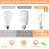 GOLSPARK Edison Bulbs 60 Watt Equivalent, E26 LED Bulb Soft White 3000K, 800LM, 6W 120V CRI85, E26 Base, ST58 Clear Vintage Light Bulbs for Living...