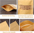 100 Pcs Resealable bags, 3.5" x 5.5" Sealable Stand Up Kraft Paper Bags with Matte Window, Zip Lock Food Storage Bags for Packaging Products...