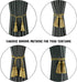 BEL AVENIR 4 Pack Curtain Handmade Tiebacks Decorative Curtain Holdbacks with Tassel (Gold, 4 Pack)...
