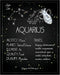 Posterizer 1 pcs-Astrology Posters-Zodiac Sign Aquarius-Astrology & Zodiac Art-Astronomy- Gift for Steampunk and Astrology Lovers-Bedroom Decor- u...