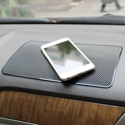 Car Dashboard Anti-Slip Rubber Pad, 10.6"x 5.9" Universal Non-Slip Car Magic Dashboard Sticky Adhesive Mat for Phones Sunglasses Keys Electronic D...