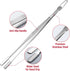 12-Inch Tweezers Tongs, Food Grade Stainless Steel Kitchen Tweezers for Cooking, Roasting, Grabbing Small Objects, Dessert, BBQ...