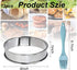 12 Pack 4 Inch Metal English Muffin Rings Double Rolled Nonstick Pastry Ring Mold Stainless Steel Muffin Tart Rings Round Muffin Crumpet Rings wit...