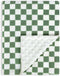 3D Checkerboard Grid Toddler Blanket for Baby Soft Cozy Corduroy Bed Blanket with Stripe Chessboard Plaid Design Infant Newborn Receiving Blanket ...