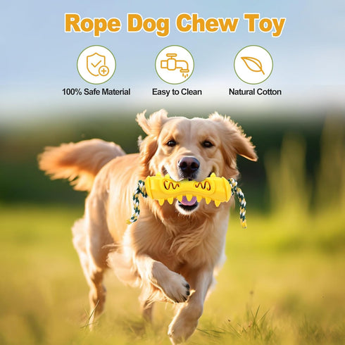 Jenilily Durable Dog Chew Toys for Aggressive Chewers, Puppy Teeth Chew Sticks for Small, Medium, Large Breeds...