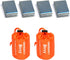 2 Pack Emergency Sleeping Bags Survival Bivvy Sack + 4 Pack Thermal Emergency Blankets Lightweight Portable Survival Gear for Outdoor...