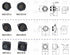 HangTon HE21 4 Pin Circular Connector Quick Disconnect Waterproof Aviation Outdoor Female Plug & Male Panel Socket 21mm...