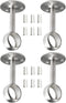 Creatyi Heavy Duty Closet Rod Brackets Closet Shower Curtain Rod Bracket Ceiling-Mount Brackets Closet Rod Holders Closet Pole Sockets Closet Rod ...