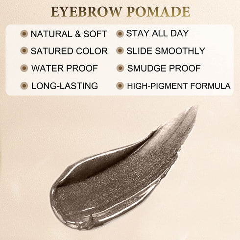 LAVONE Eyebrow Stamp Pencil Kit for Eyebrows, Makeup Brow Stamp Trio Kit with Waterproof Eyebrow Pencil, Eyeliner, Eyebrow Pomade, and Dual-ended ...