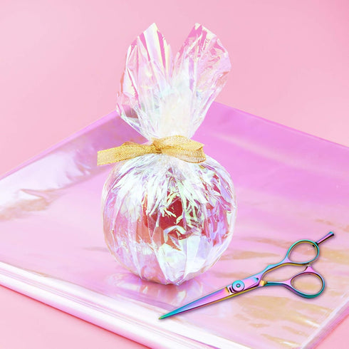 Bskifnn 20pcs Cellophane Wrap Paper Clear Rainbow Color for Birthday Mother's Day Valentine's Day Christmas Gift Candy Package Flower Wrapping 20....