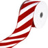 Homeford Christmas Candy Cane Velvet Outdoor Wired Ribbon, 2-1/2-inch, 10-Yard, Red/White...