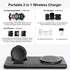 Wireless Charger for Samsung Galaxy Watch Ultra/7/Fold 6/Flip 6/S24 Ultra/24/23/22, 2 in 1 Charging Station for Samsung Watch 6/6 Classic/5/5 Pro/...