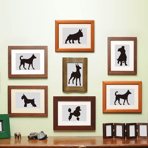 Dog Stencil Dog Drawing Stencils 11.8×11.8inch Reusable Flexible Pet Painting Template Smooth Edge for Farmhouse Home Decor Paint on Wood/Fabric/W...