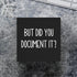 mmiishe But Did You Document It Wooden Box Sign Decorative Funny Office Wood Box Sign Home Office Decor Rustic Farmhouse Square Desk Decor Sign fo...
