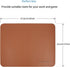 YXLILI Mouse Pad, Non-Slip PU Leather Mouse Mat, Waterproof Ultra Smooth Mousepads with Stitched Edge Computer Mouse Pads for Gaming Office Work H...