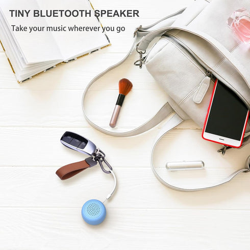 Tiny Bluetooth Speaker, Travel Small Speakers Bluetooth Wireless Pillow Perfect for Travel Outdoor Sound (Blue)...
