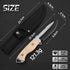 1PC outdoor multifunctional cutting knife, EDC convenient straight knife, fixed blade, multi-purpose camping and hiking survival knife...