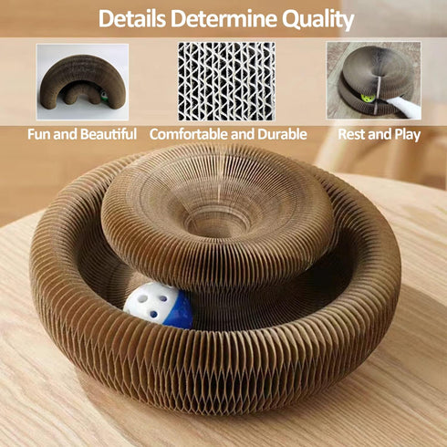 Magic Organ Cat Scratcher Board Cat Ball Adventure The Ultimate Interactive Mental Physical Exercise for Indoor Cats Toy...