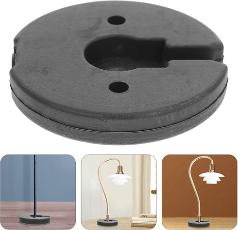 STOBAZA Desk Lamp Floor Lamp Base Counterweight Table Lamps Part Round Lamp Chassis Iron Lightweight Bracket Floor Light Holder Base Replacement...