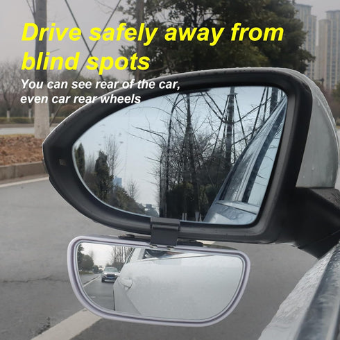 Blind Spot Mirrors for Trucks and Cars,Automotive Side View Concave Mirror Blindspot,360° Large Convex Rearview Exterior Mirror Accessories for Tr...