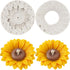 Large Sunflower Silicone Molds 3D Flower Fondant Molds for Cake Decorating Cupcake Topper Candy Chocolate Flower Soap Wax Candle Polymer Clay Gum ...