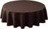 Biscaynebay Textured Fabric Tablecloths Round 60", Brown Water Resistant Table Cloth Small Circle Folding Table Covers for Dining, Kitchen, Weddin...