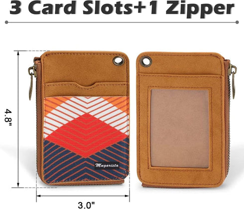 MNGARISTA Elastic Card Holder Wallet, Slim Minimalist Wallet Vertical Credit Card Holder and Men & Women Front Pocket Wallet with 3 Card Slots and...