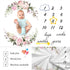 CSFOTO Flowers Baby Monthly Milestone Blanket Newborn First Year Growth Mat Baby Shower Memory Keepsake Gift Picture Recording Blanket 60"x40" wit...
