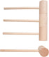 4Pcs Wooden Hammers, Natural Hardwood Crab Lobster Seafood Mallets...