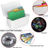 BTSKY 1 Pack 4 x 6 inch Index Card Box - Index Card Holder Notecard Box Recipe Card Box Plastic Storage Organizer for Filling Index Cards , Note c...