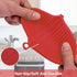 NEPAK 2 Pairs Oven Mitts Heat Resistant,Mini Silicone Oven Gloves,Pinch Grips Mitts Potholder for Kitchen Cooking & Baking (Red and Blue)...