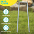 Gray Bunny 6 Inch 50 Pack U-Shaped Garden Stakes, 11 Gauge Galvanized Landscape Staples, Rustproof Garden Staples for Landscaping Securing Weed Ba...