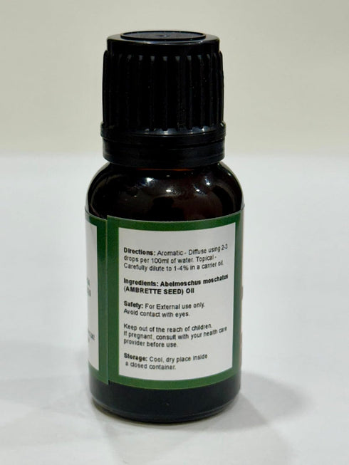 Ambrette Seed Oil 15 ML (0.51 Fl.OZ) | 100% Pure Natural Undiluted Uncut Therapeutic Grade Abelmoschus Moschatus Essential Oil...