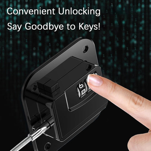 Refrigerator Lock (2 Pack), Heavy Duty Combination Fridge Lock, for Fridge, Cabinets, Window, Drawers and Child Safety Cabinet Lock, Strong Non-Ma...