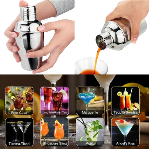 12oz Cocktail Shaker Small Single Bar Shakers Bartending Stainless Steel Espresso Shaker for Martini Margarita Alcohol Liquor Drink Mixer...