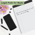 Legal Pads 8.5 x 11 inch Notepad, 2 Pack White Note Pads 8.5'' x 11'' for Work, Double-Side Printed Lined Paper Pads College Ruled White Notepads ...