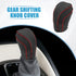 Gear Shifting Knob Cover Automatic Transmission Lever Trim for Toyota Camry 2018-2023 Corolla Hatchback 2019-2023 PU Leather Black Red...