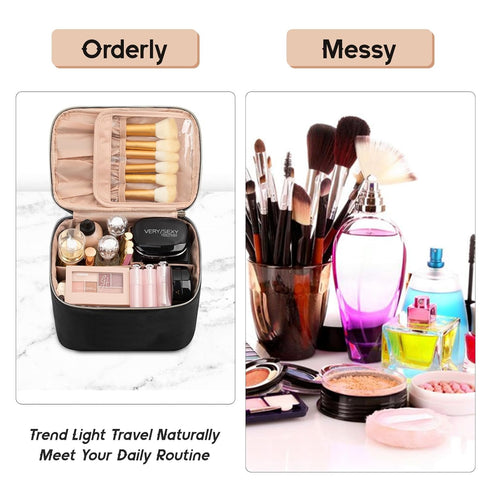 OCHEAL Makeup Bag, Large Capacity Travel Make Up Bag for Cosmetics Vertical Storage,Toiletry Bag for Skincare Makeup Organizer Bag...