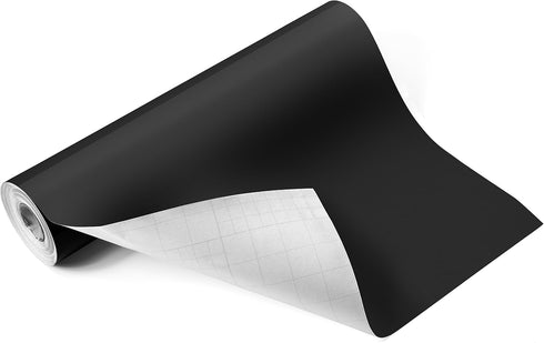 Glossy Black Vinyl Roll 12'x40FT, Black Vinyl, Multi-Surface, Vinyl, Sticker Decal...