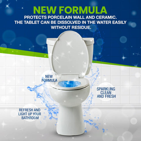 True Fresh Toilet bowl cleaner tablets 24 Pack, 1 year supply of cleaning and Deodorizing your toilet...