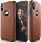 LOHASIC for iPhone Xs Case, for iPhone X Case Slim Thin Premium Leather Luxury PU Anti-Slip Grip Protective Cover for iPhone X XS New (2018) - Bro...