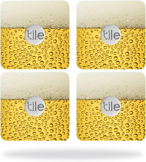 MightySkins Skin Compatible with Tile Slim Key Finder (4 Pack) wrap Cover Sticker Skins Beer Buzz...