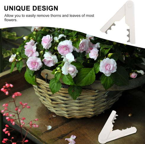 Abaodam Leaf Thorn Stripper Tool Roses Thorn Remover Professional Tree Pruner Hand Tools DIY Bouquet Garden Florist Tool for Gardening Flower Arra...