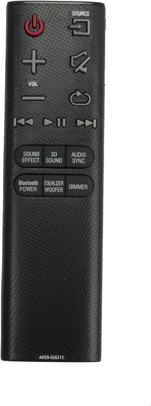 New AH59-02631K Replacement Remote Control Compatible with Samsung AH59-02631JSound Bar HW-HM45 HW-HM45C HWH750 HWHM45 HWHM45C PS-WJ651 HW-H750 PS...