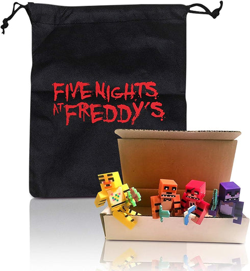VANVENE Action Figures FNAF Mini Figurine Toys 8pcs/Set & Bag...