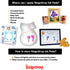 ReignDrop Ink Pad For Baby Footprint & Handprint - Creates Impressive Long Lasting Keepsake Stamp for Infant & Kids. Smudge Proof, Easy to Wipe Of...
