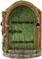 Green Fairy Door Wooden Miniature Fairy Garden Doors Outdoor Mini Fairy Gnome House Accessories for Tree Trunk Ornaments Garden Miniatures,Garden ...