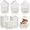 300 Pcs Square Cupcake Liners 2.36 Inches Square Baking Cups Brownie Cupcake Cups Square Paper Patterned Cupcake Wrappers for Wedding Baby Shower ...