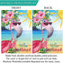Allenjoy Tropical Flamingo Garden Flag for Spring Outside Pool Lake Vertical Hello Summer Hawaiian Sea Beach Luau Yard Porch Sign Patio Outdoor De...