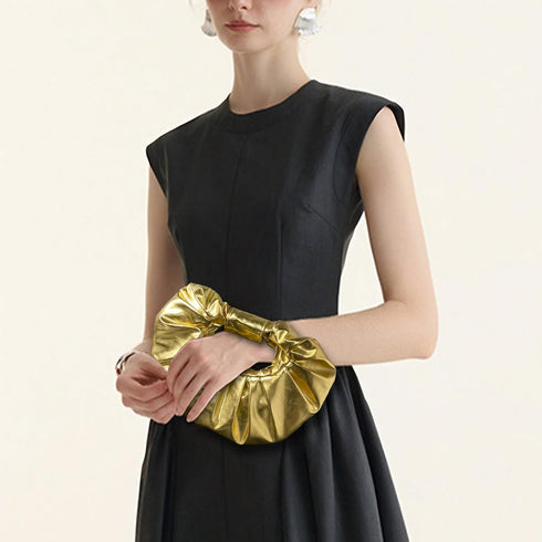 Clutch Purse for Women - Evening Clutch PU Leather Pleated Bag Designer Handbag for Party Prom Wedding...